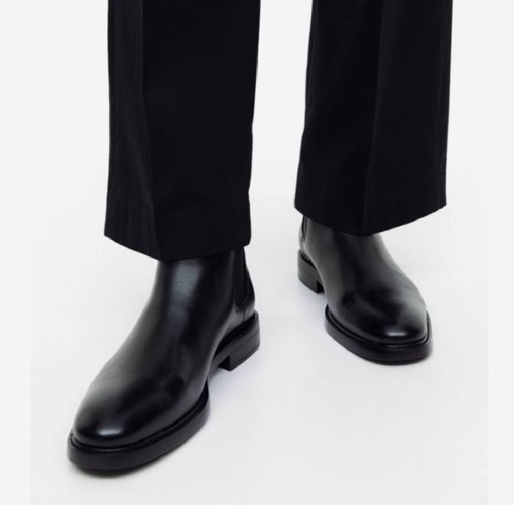 Zara Men’s Flat Chelsea  Ankle  Large Size Boots Size 45